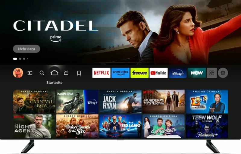 4K Ultra HD HDR10 sans Cadre métallique Prime Video Netflix contrôle Vocal avec Alexa HDMI 2.1Bluetooth