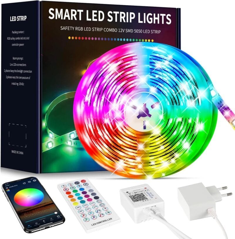 Beaeet Ruban Led 10M - RGB Flexible avec Télécommande